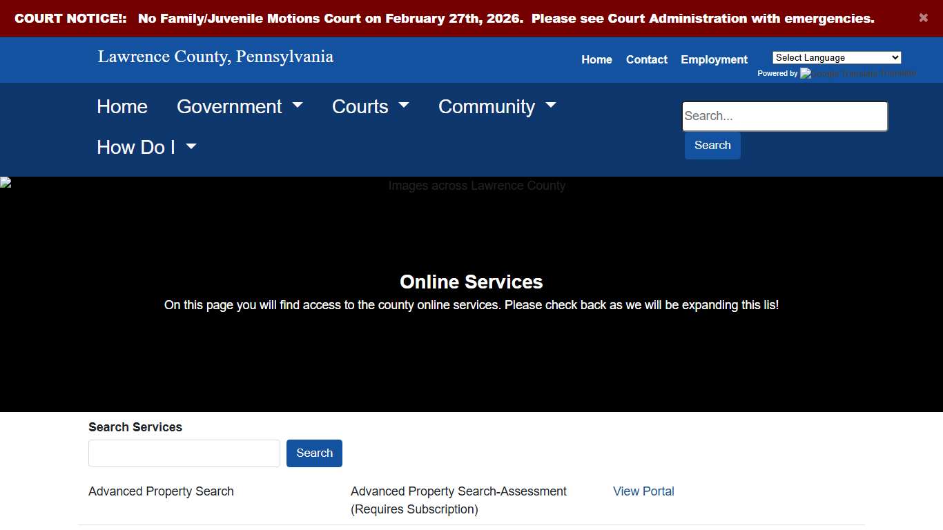 Lawrence County - Online Services